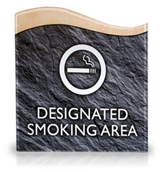 Designated Smoking Sign