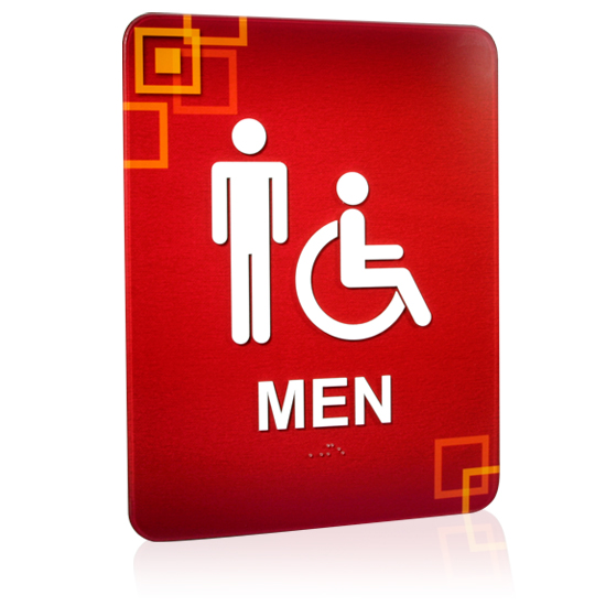 Contemporary Restroom Sign