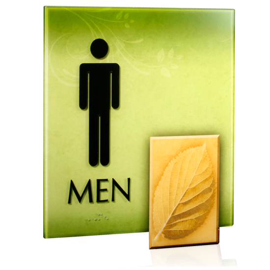 Modern Restroom Sign